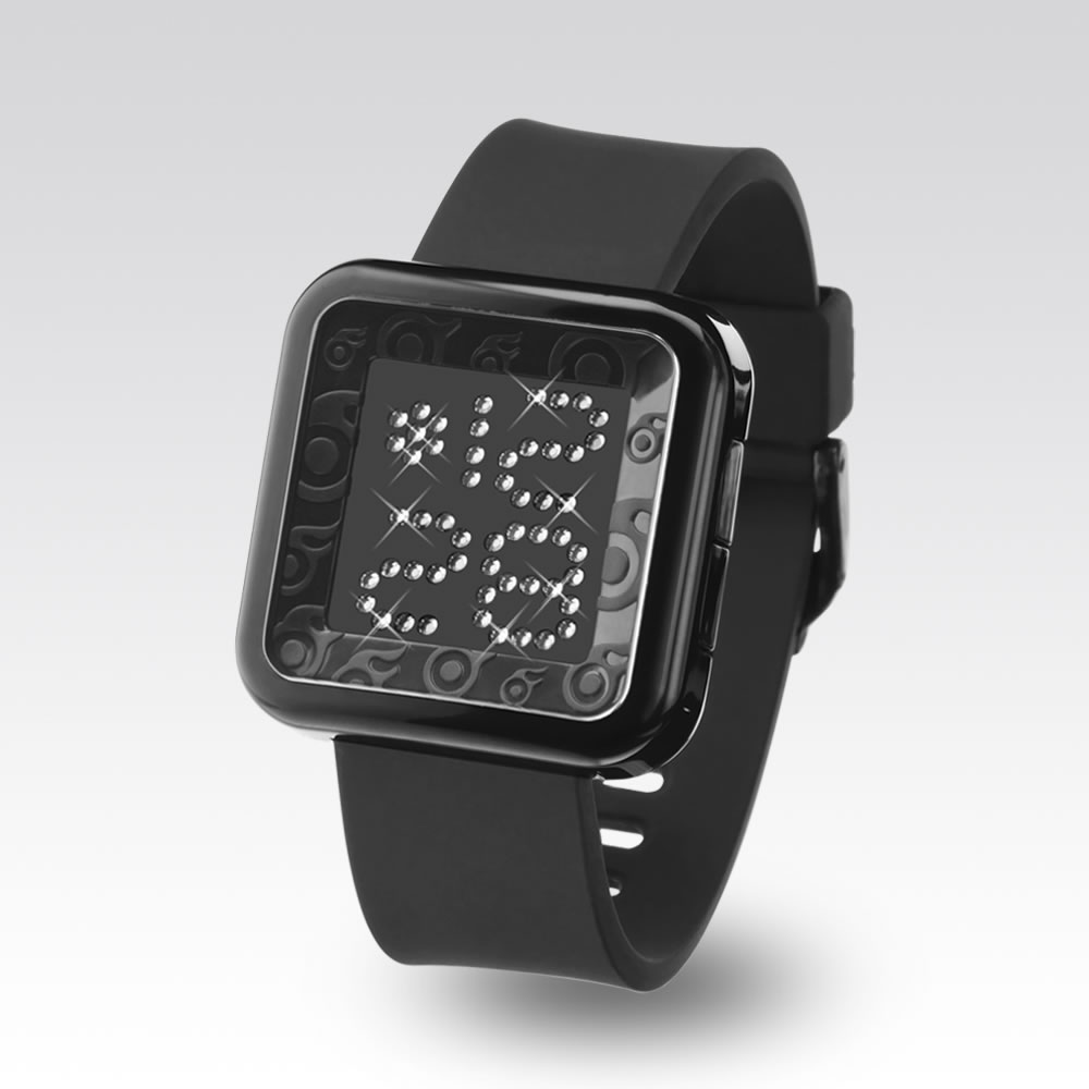 Crystal on sale digital watch